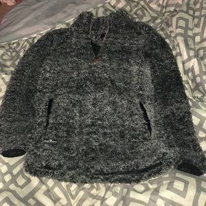 gray Simply Southern Sherpa Pullover
